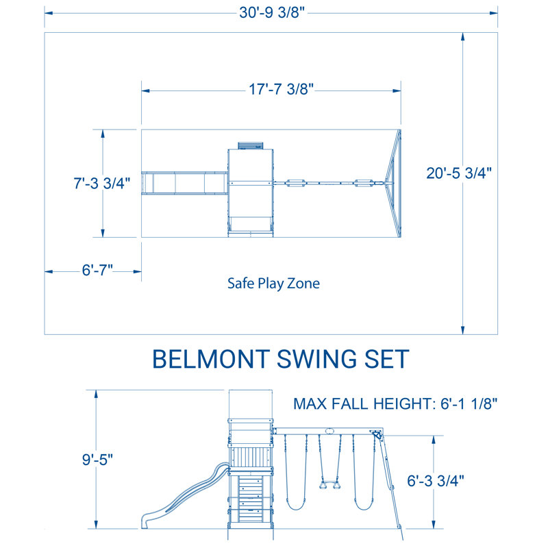 Backyard Discovery Belmont All Cedar Swing Set & Reviews Wayfair